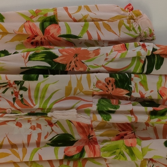 Style&co Boho Tiered Peasant Floral print Oversized Loose Fit blouse XL - Picture 3 of 10